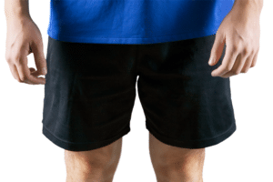 Running shorts are okay for low-impact hikes, but don't expect to go trail running in them.
