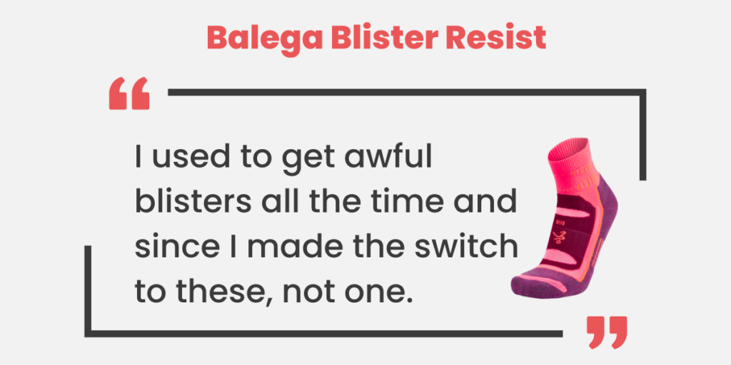 Many posters on Reddit agree the Balega Blister Resist socks do exactly what they claim!