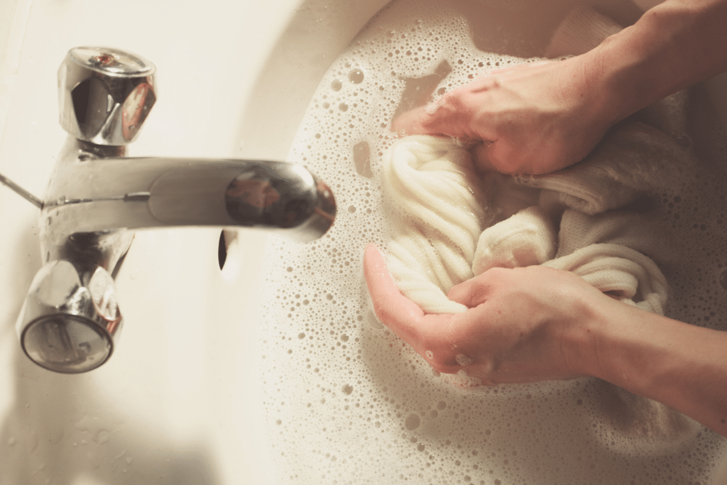 Hand washing your running socks is a surefire way to extend the life of your socks.